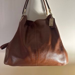 Auth.Coach Phoebe Pebbled Leather Shoulder Bag 26224